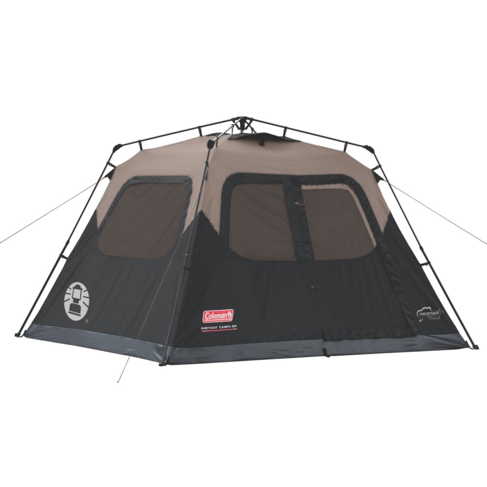 Coleman 6-Person 10' x 9' Instant Cabin Family Camping Tent w/ Built-In Rainfly 