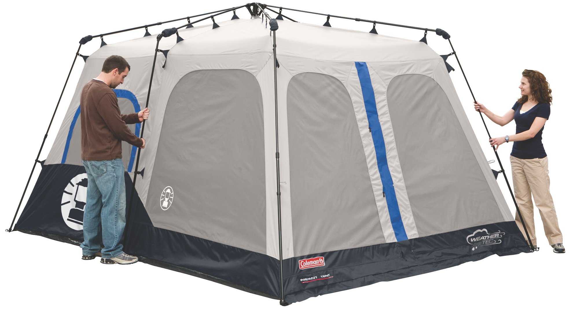 Coleman 8 Person Instant Cabin Camping Fabric Family Tent with Integrated  Rainfly, 1 Piece - Kroger