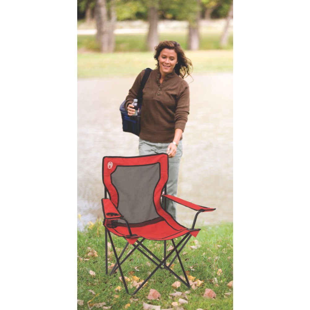 Coleman mesh store quad chair