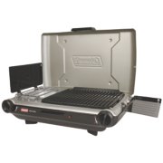 Deluxe Tabletop Propane 2 in 1 Grill Stove 2 Burner Coleman