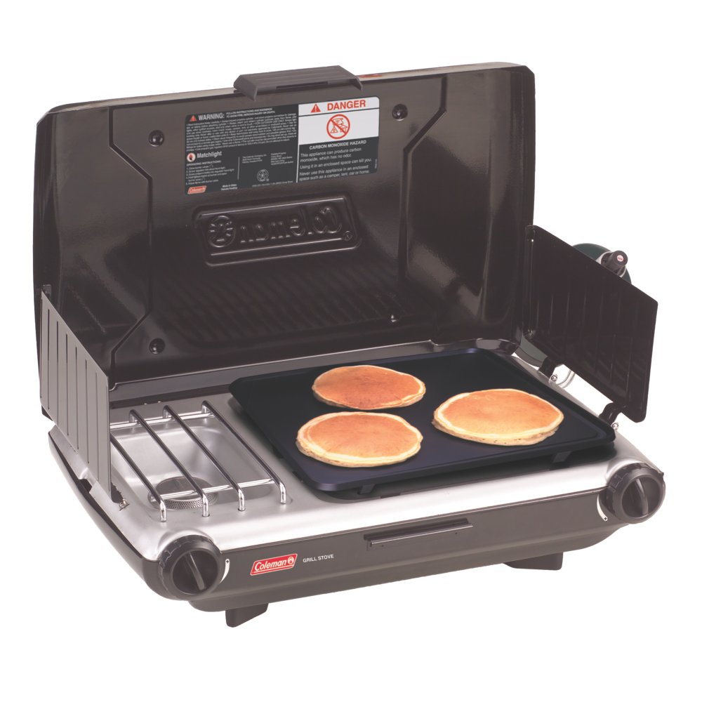 Tabletop Propane Gas Camping Grill/Stove, 2-Burner | Coleman CA