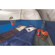 Cabin tent interior with assorted camp gear image number 7