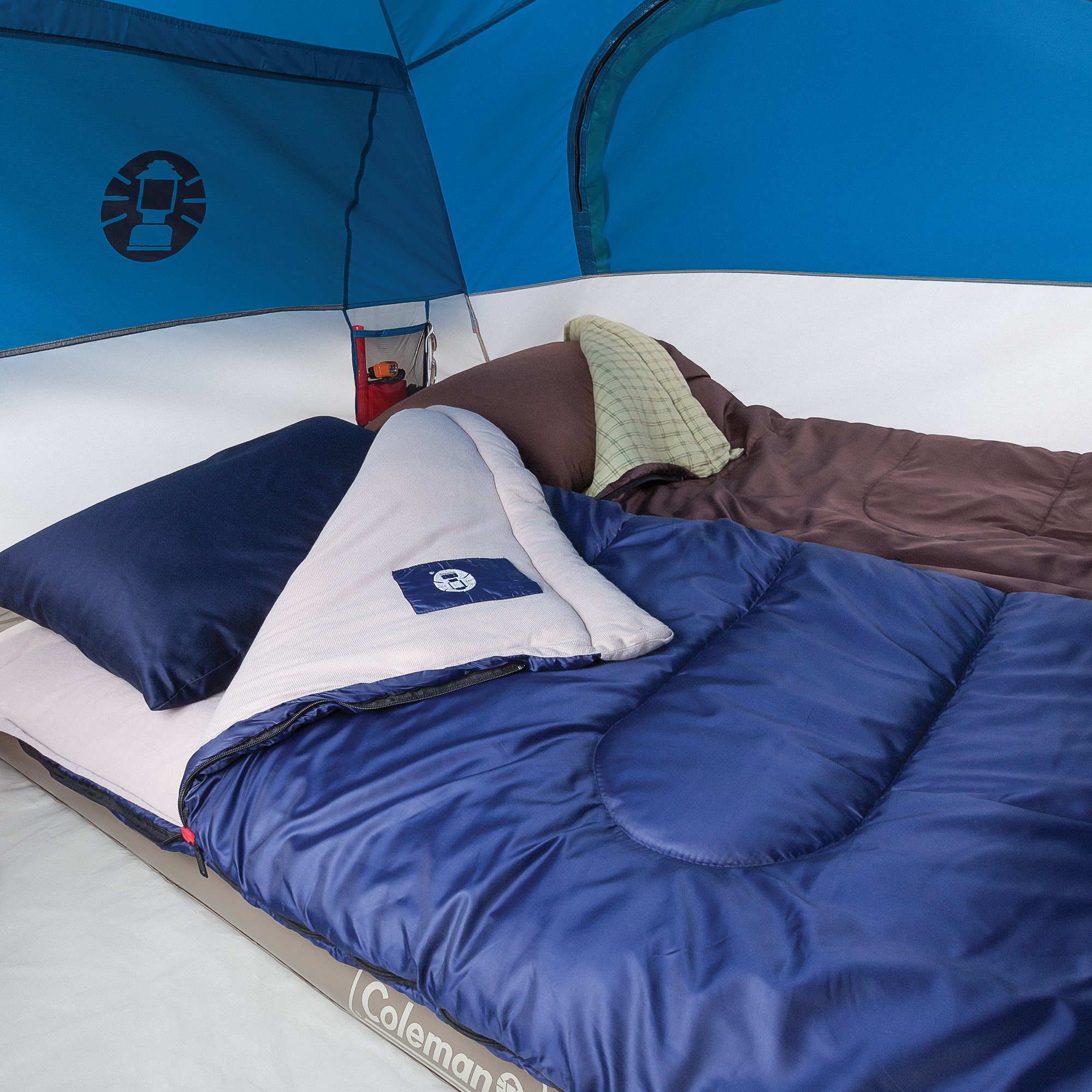 Brazos™ 30°F Sleeping Bag, Blue | Coleman