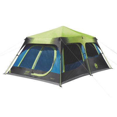 10-Person Dark Room Instant Cabin Tent with Rainfly