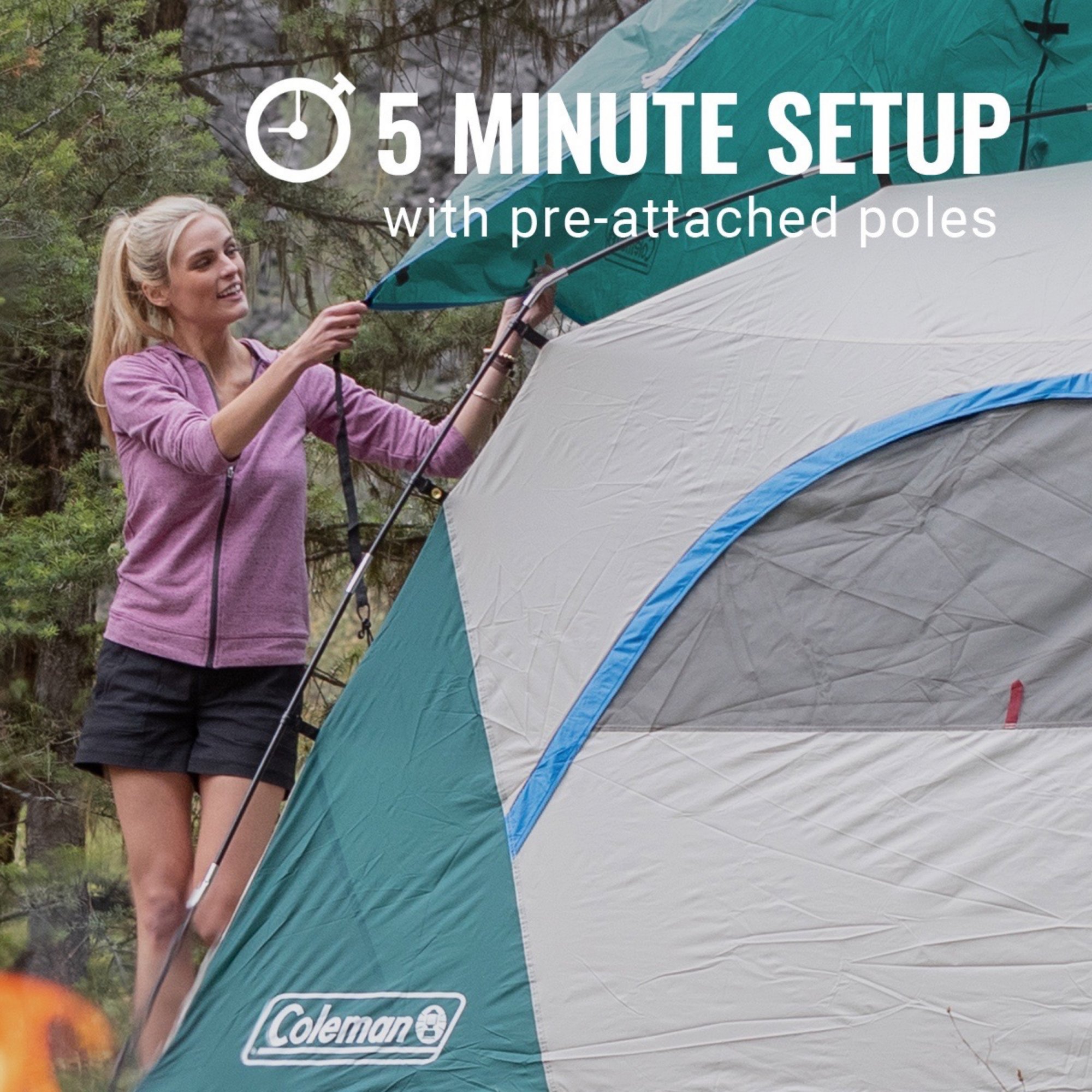 Coleman tent outlet setup