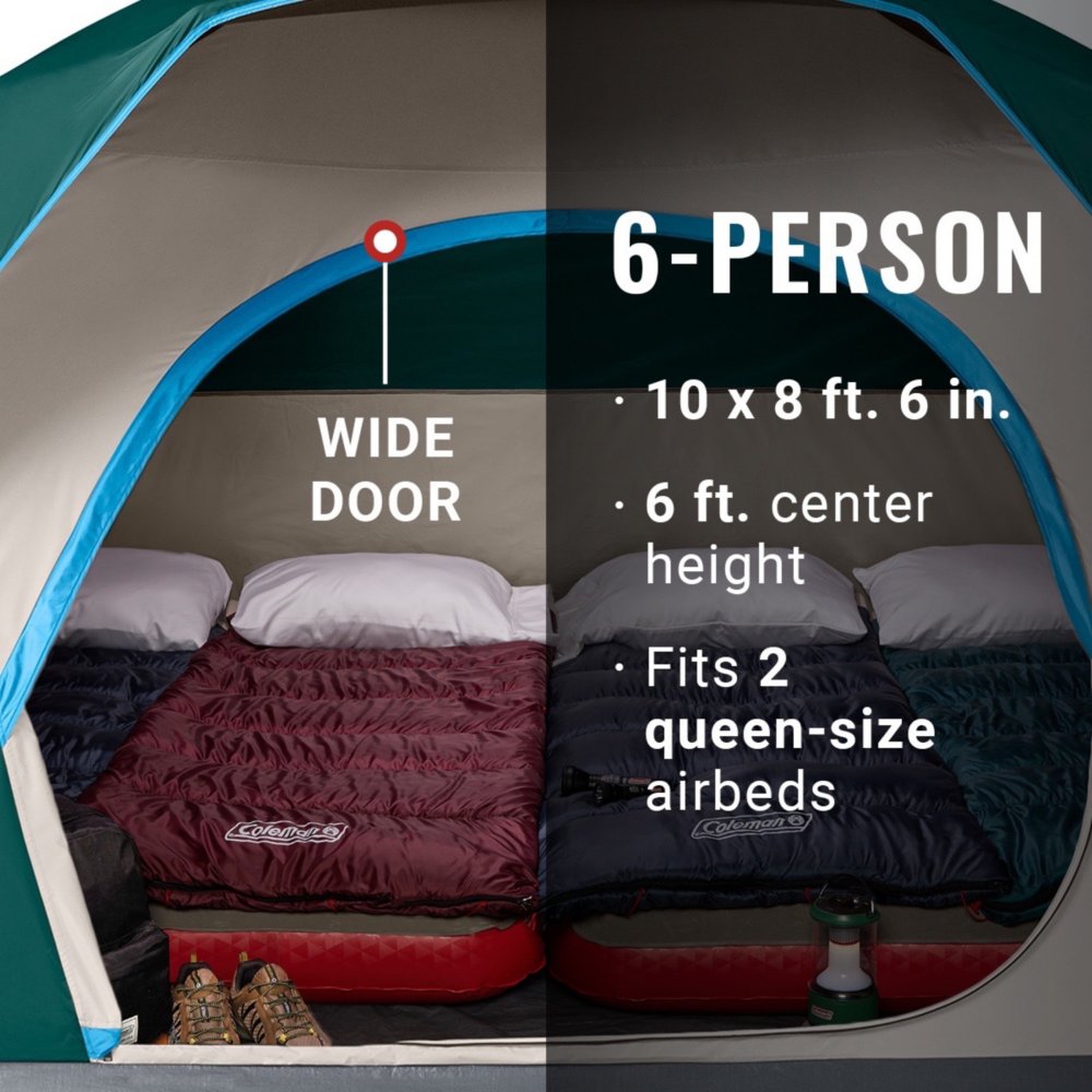 Coleman 6 outlet person tent