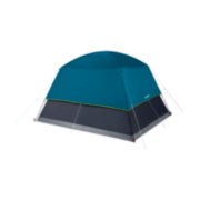 6 person dark room tent with fly assembled back view image number 7