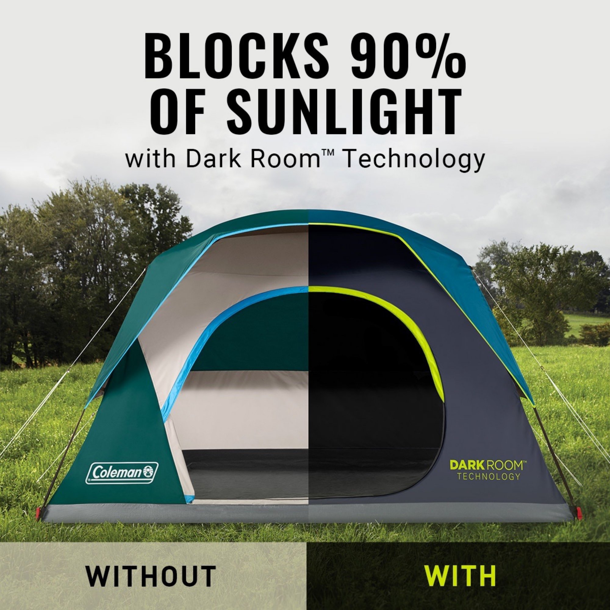 Coleman 4-Person Skydome Camping Tent with LED Lighting