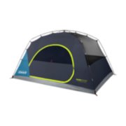 8 person dark room tent assembled front side angle image number 1
