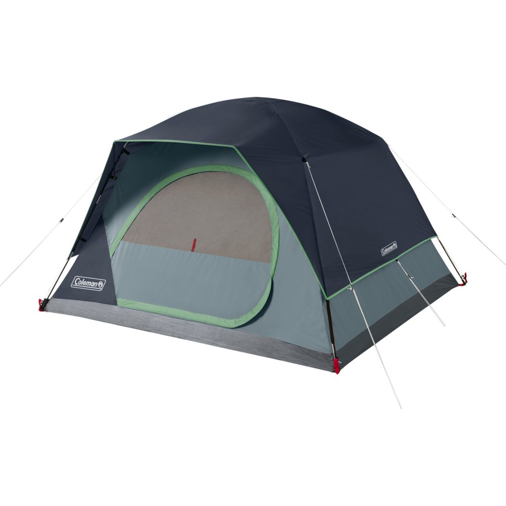 Coleman Skydome 3-Season, 6-Person Easy Set-Up Camping Dome Tent w/ Rain  Fly, Gear Loft & Carry Bag