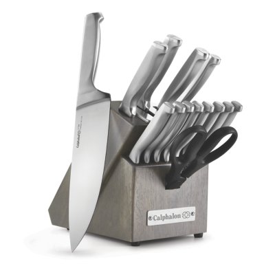 BRAVESTONE Knife Sets for Kitchen with Block, 15 Pcs Kitchen Knife