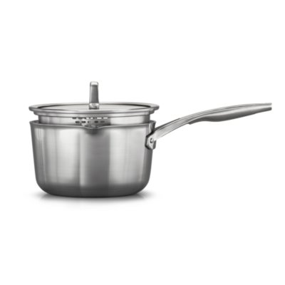 Vigor SS1 Series 6-Piece Induction Ready Stainless Steel Cookware Set with  2 Qt. , 4.5 Qt. Sauce Pans and 9.5 Non-Stick Frying Pan and Covers