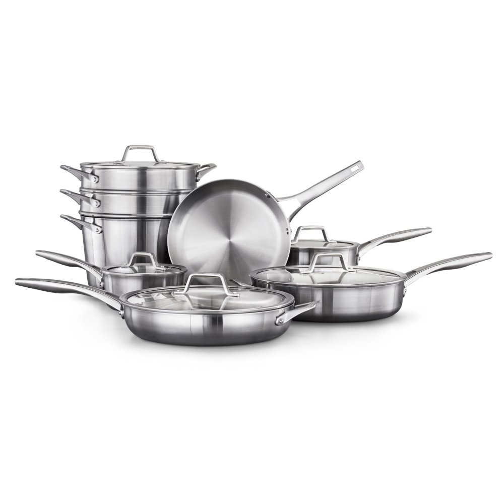 Calphalon Cookware Set  Stainless Steel Pots and Pans, 11-Piece Set –  Môdern Space Gallery