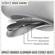 Select by Calphalon™ Space-Saving 10-Piece Stainless Steel Cookware Set image number 2