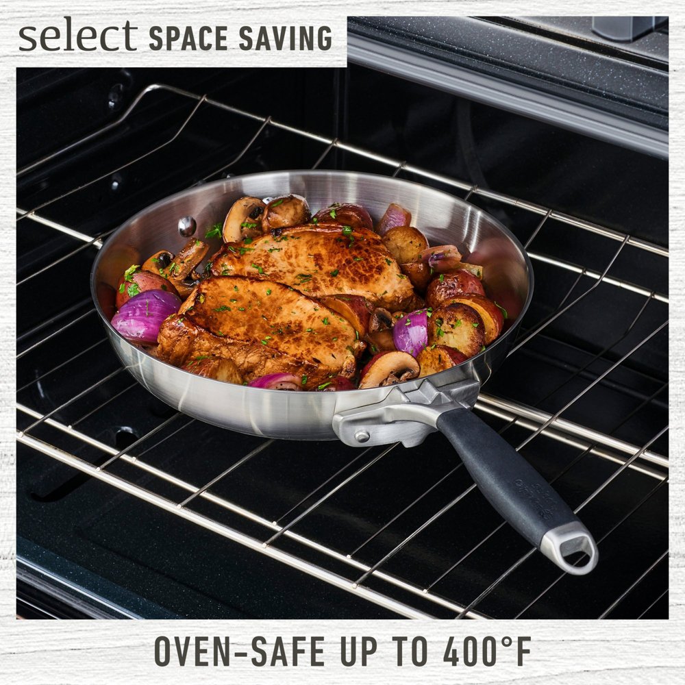 Select by Calphalon™ Space-Saving 10-Piece Stainless Steel Cookware Set