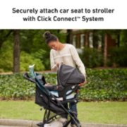 securely attach car seat to stroller with click connect system image number 4