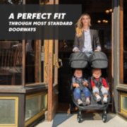 double stroller is a perfect fit through most standard doorways image number 1
