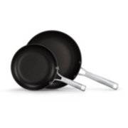 two non stick pans in different sizes image number 0