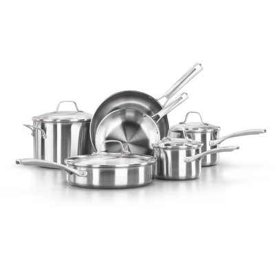 Vigor SS1 Series 7-Piece Induction Ready Stainless Steel Cookware Set with  2 Qt., 3.5 Qt. Sauce Pans, and 16 Qt. Stock Pot with Covers and Frying Pan
