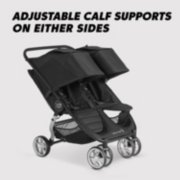 city mini 2 double stroller adjustable calf supports on either side image number 4