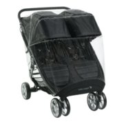 baby jogger city mini double stroller with weather shield image number 1
