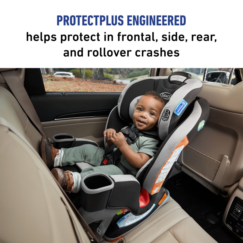 Graco Slimfit 3 in 1 Car Seat | Slim & Comfy Design Saves Space in Your  Back Seat, Redmond