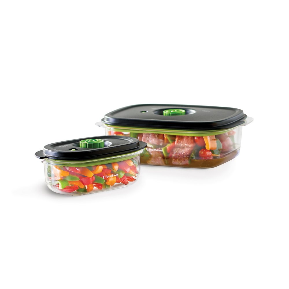 FoodSaver® Preserve & Marinate Vacuum Containers, 3Cup and 10Cup Set