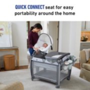 playard with quick connect seat for easy portability around the home image number 2