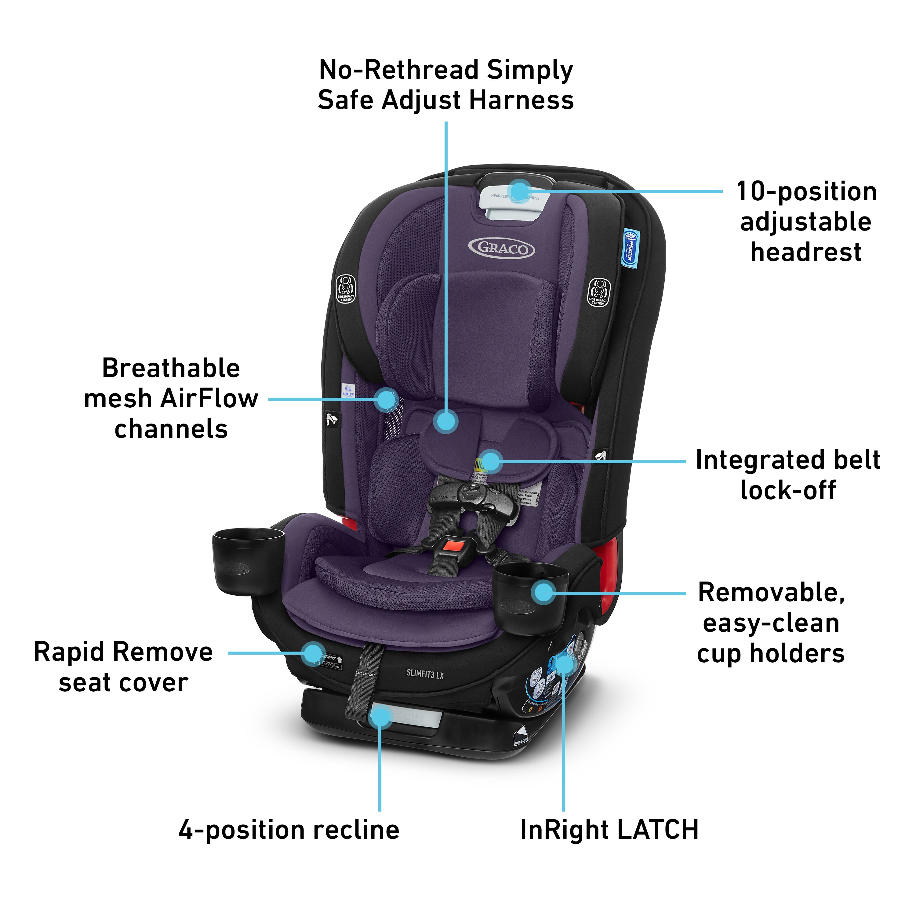 Graco SlimFit3™ LX 3-in-1 Car Seat 