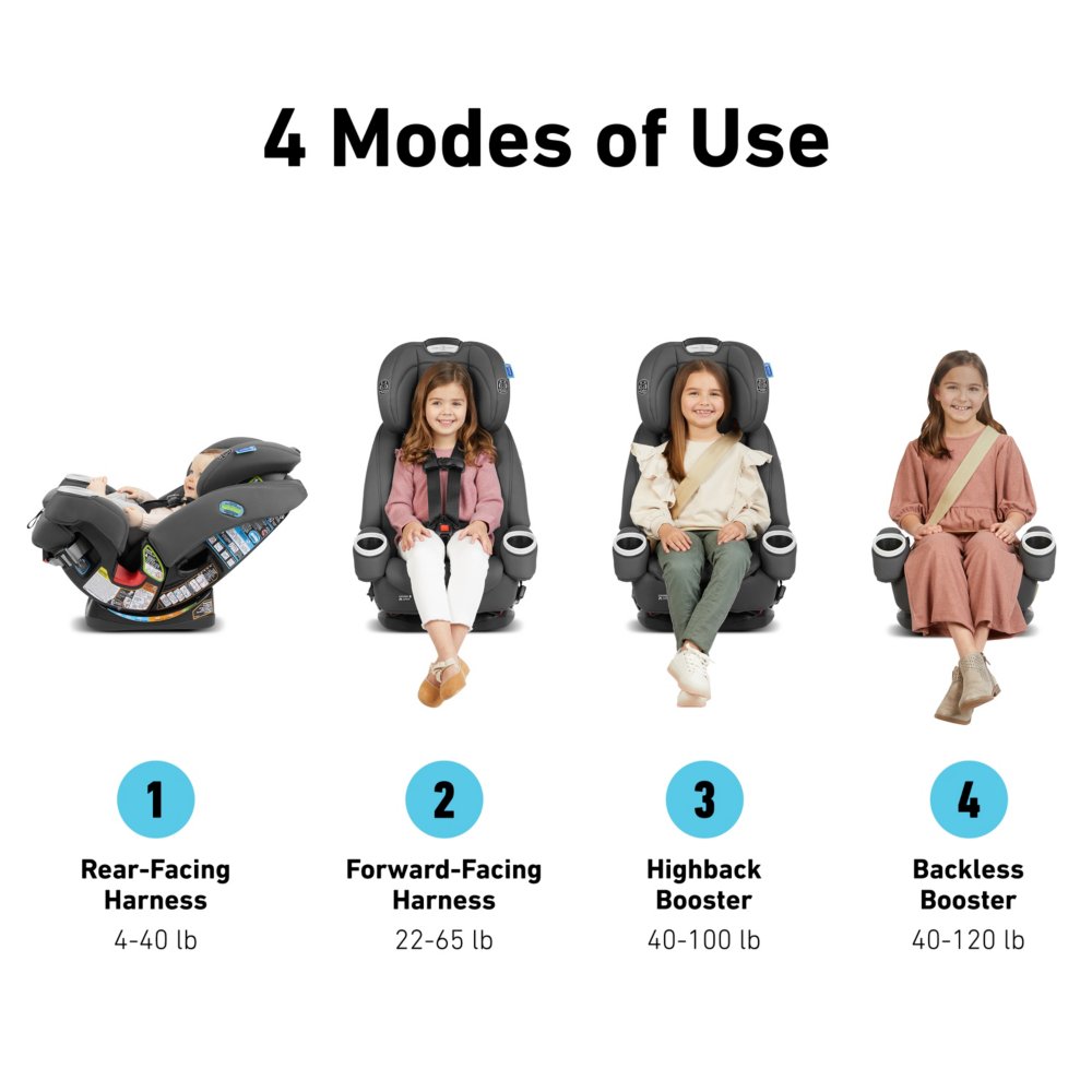 Graco 4ever shop booster seat installation