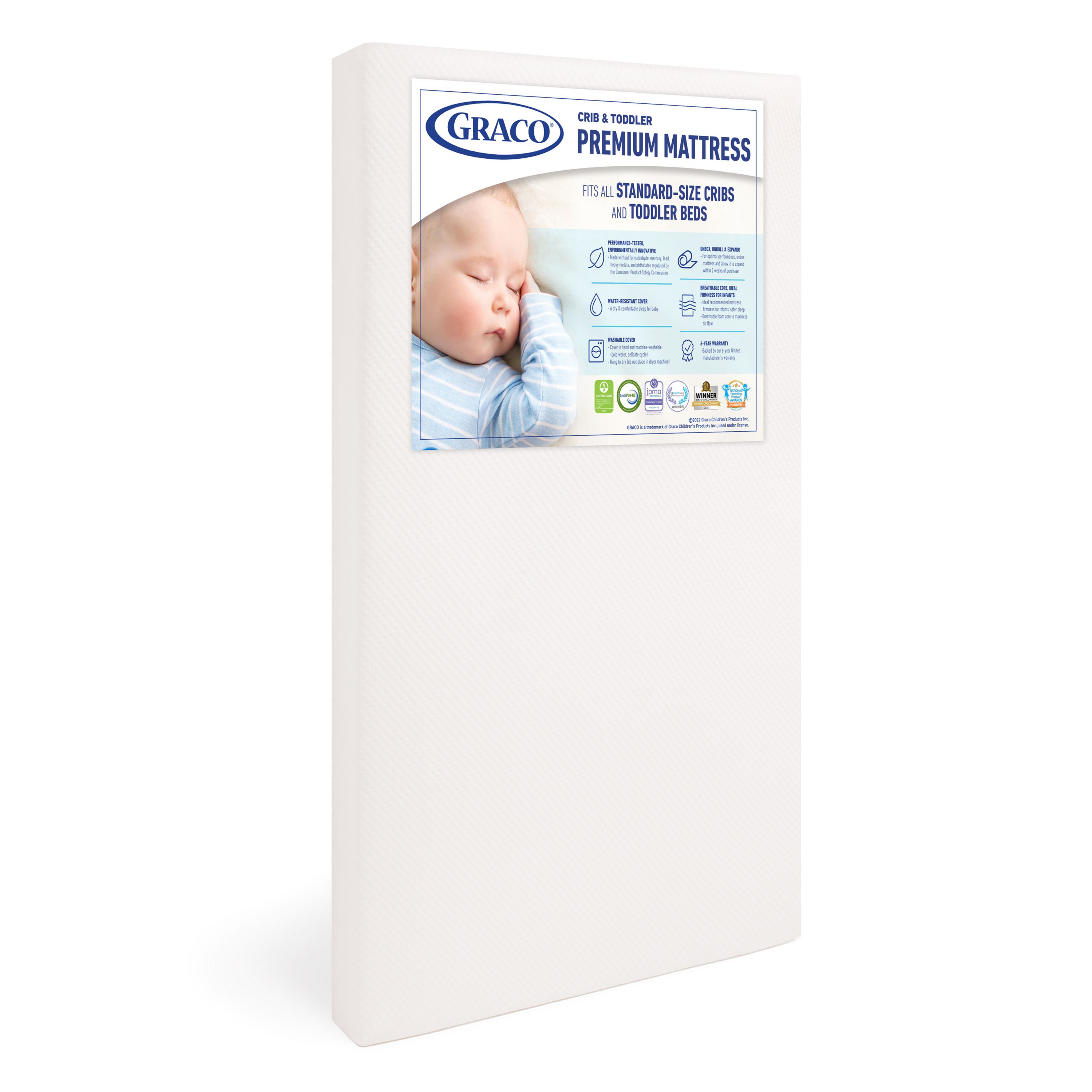 Premium Foam Crib and Toddler Mattress Graco Baby