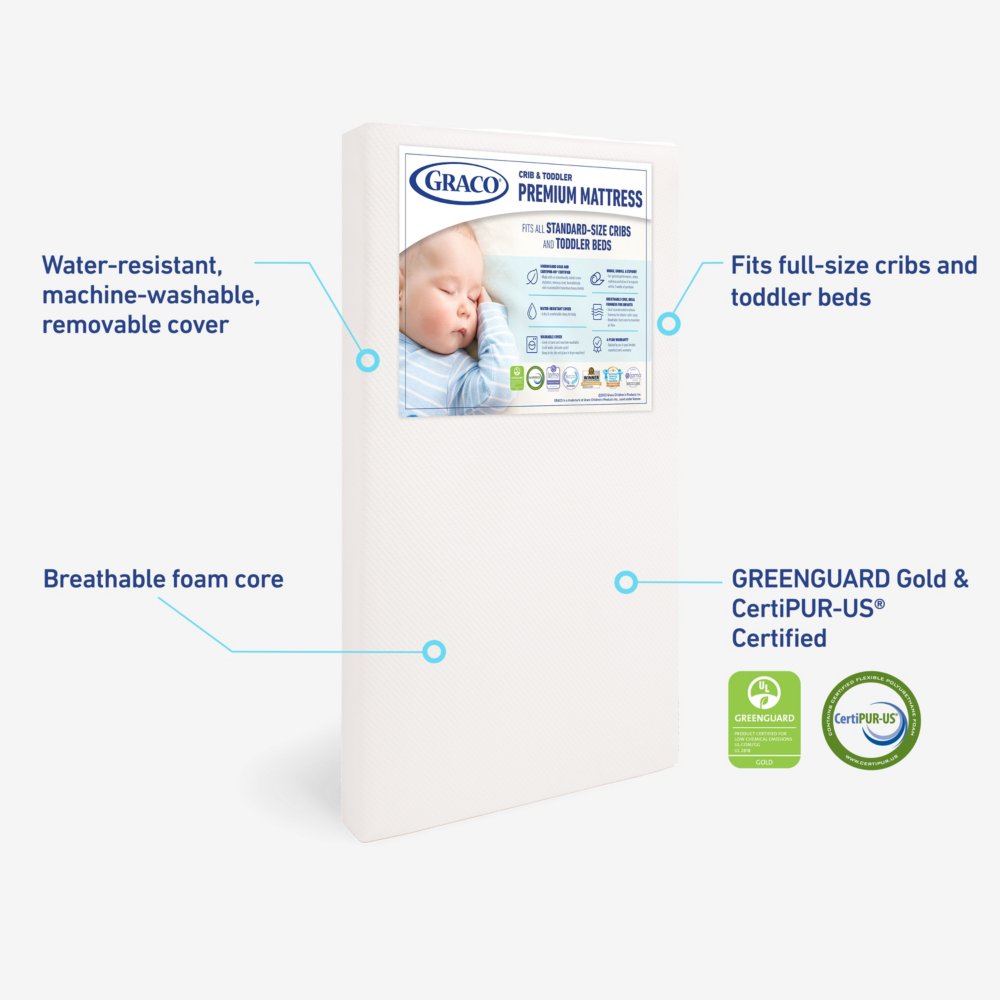 Graco foam shop crib mattress