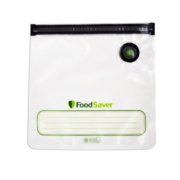 FoodSaver® Bolsas reutilizables con cremallera al vacío de un cuarto de  galón, para uso con selladores al vacío de mano FoodSaver, 10 unidades y