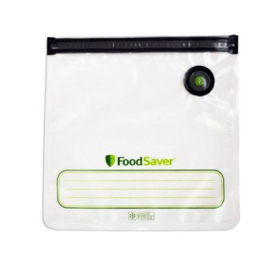 FoodSaver Reusable Gallon Vacuum Zipper Bags, for Use with FoodSaver Handheld Vacuum Sealers, 8 Count
