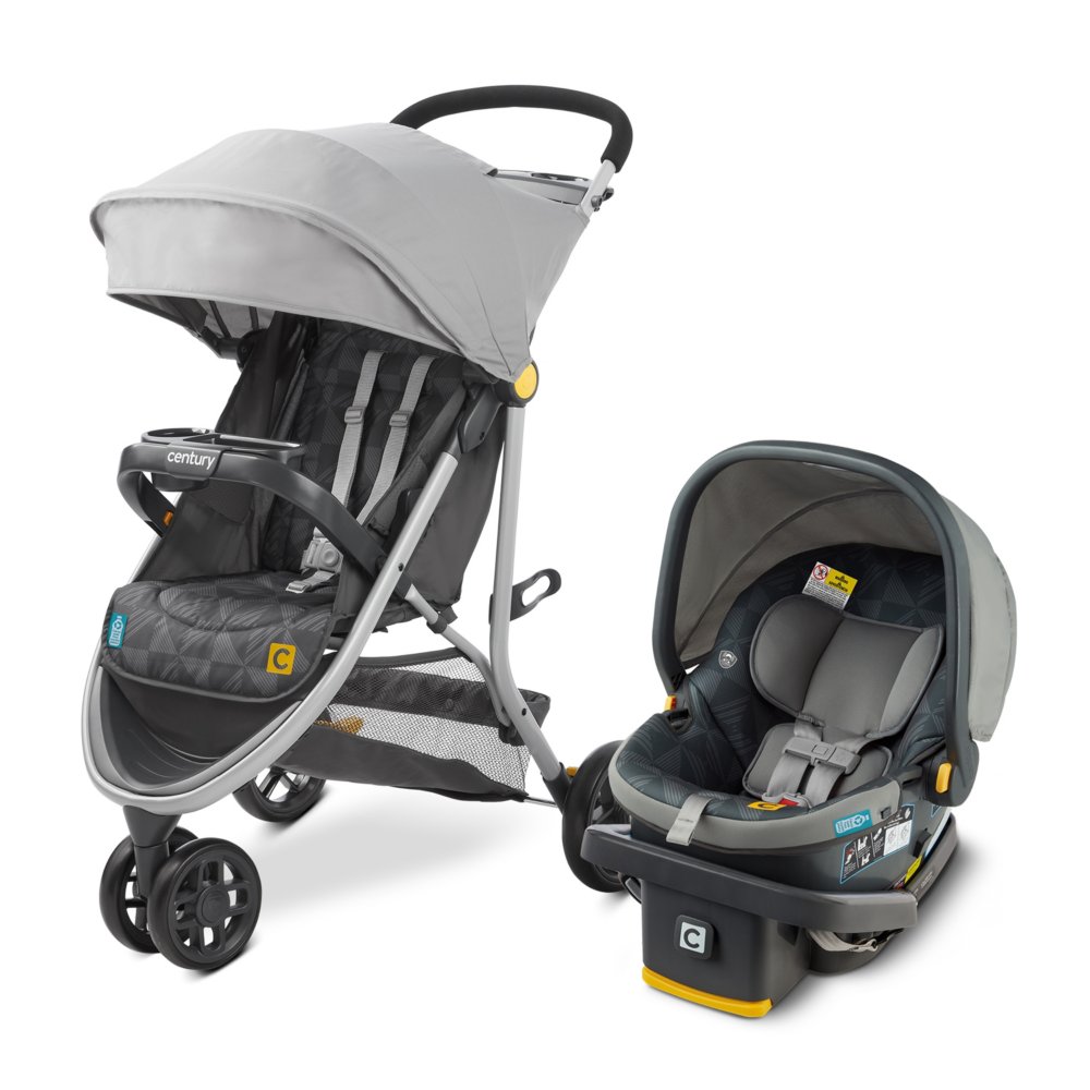 Stroll On™ 3Wheel 2in1 Lightweight Travel System Century Baby