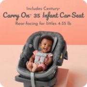 Century carry on rear facing car seat for infants 4 to 35 pounds image number 3
