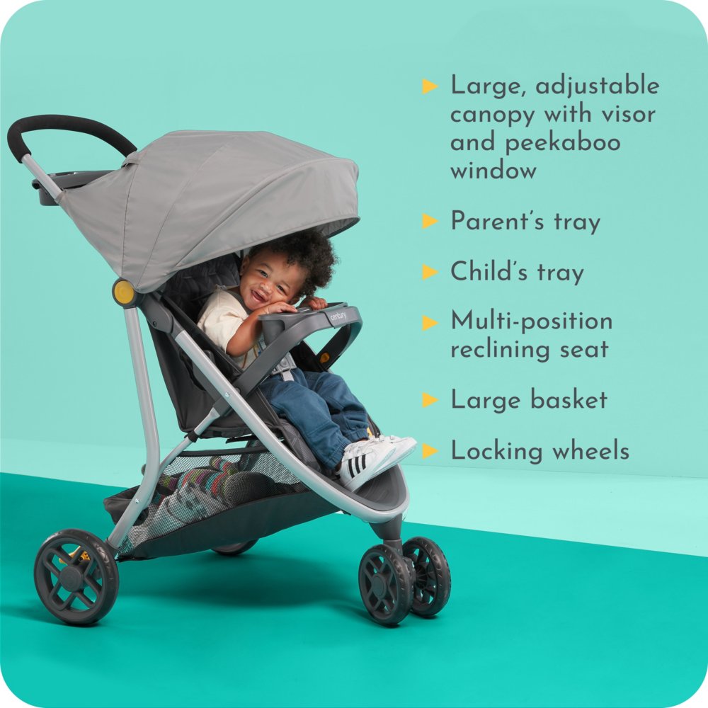 Three wheel 2025 stroller travel system