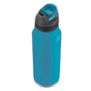 Thermoflask Stainless Steel 40-Ounce Water Bottle (Light Blue/Black),  2-Piece (Ocean/Grey)