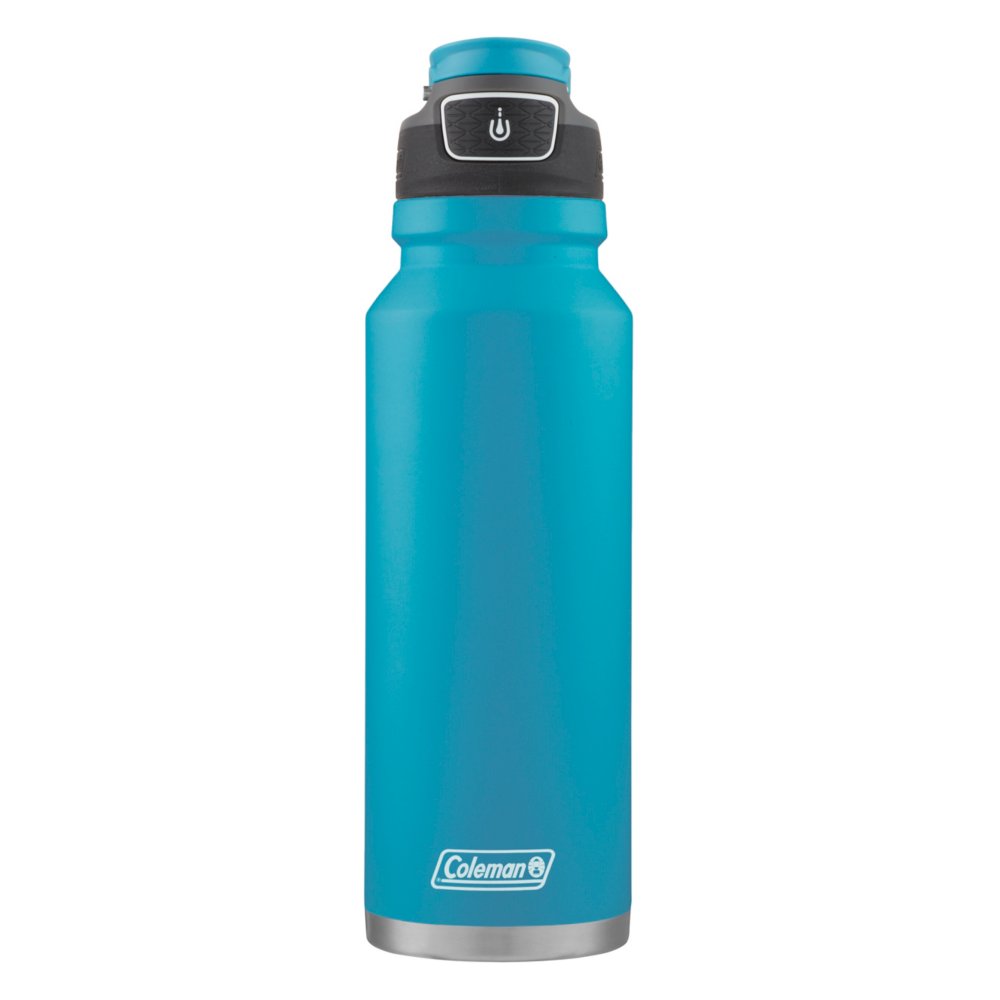 Triple-Insulated Stainless Steel Water Bottle with Straw Lid - Flip-Top Lid - Wide-Mouth Cap (25 oz) Insulated Water Bottles, Keeps Hot and Cold - Spo