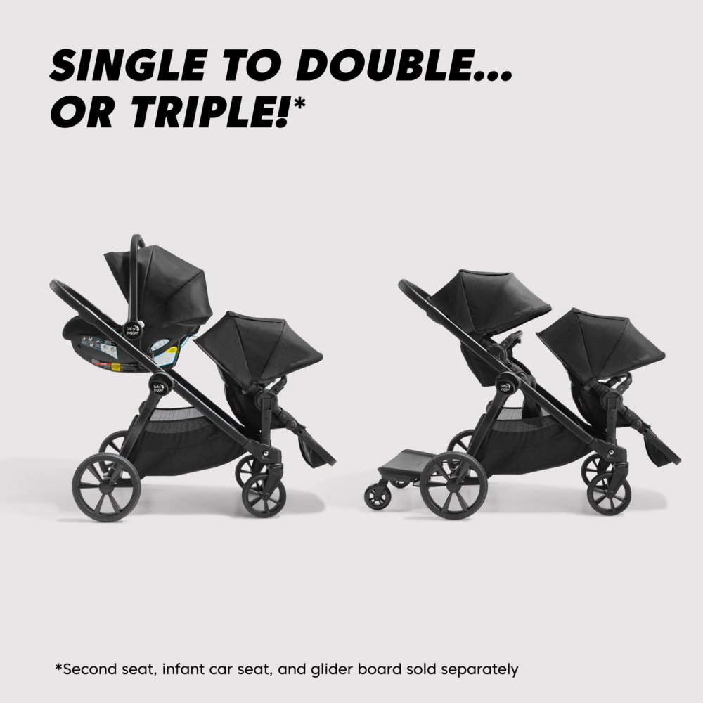 Baby Jogger Deluxe Pram for City Select 2 Stroller Eco Collection Lunar Black 