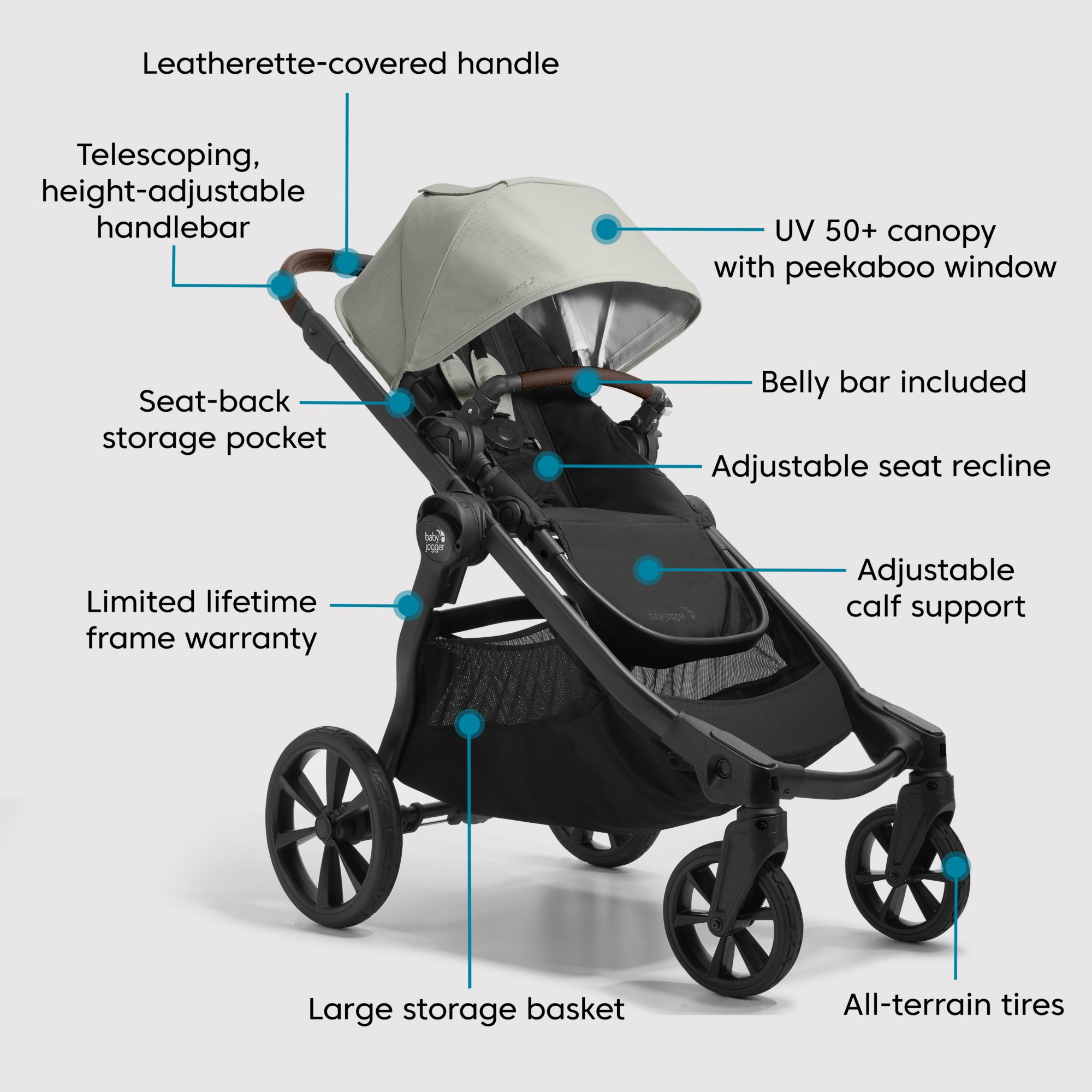 At accelerere tang Prestigefyldte city select® 2 stroller, eco collection | Baby Jogger