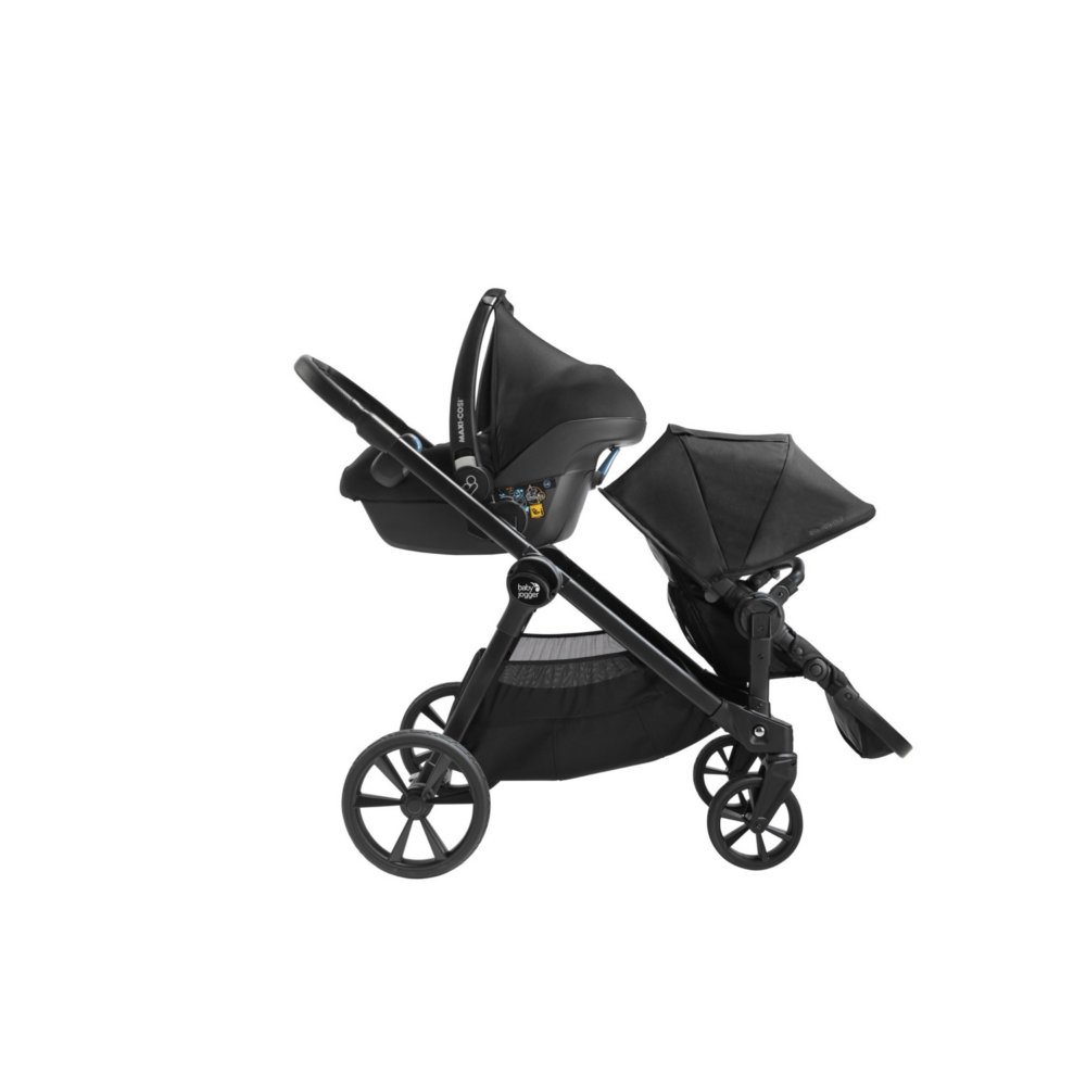 Baby jogger city select second seat hot sale black frame