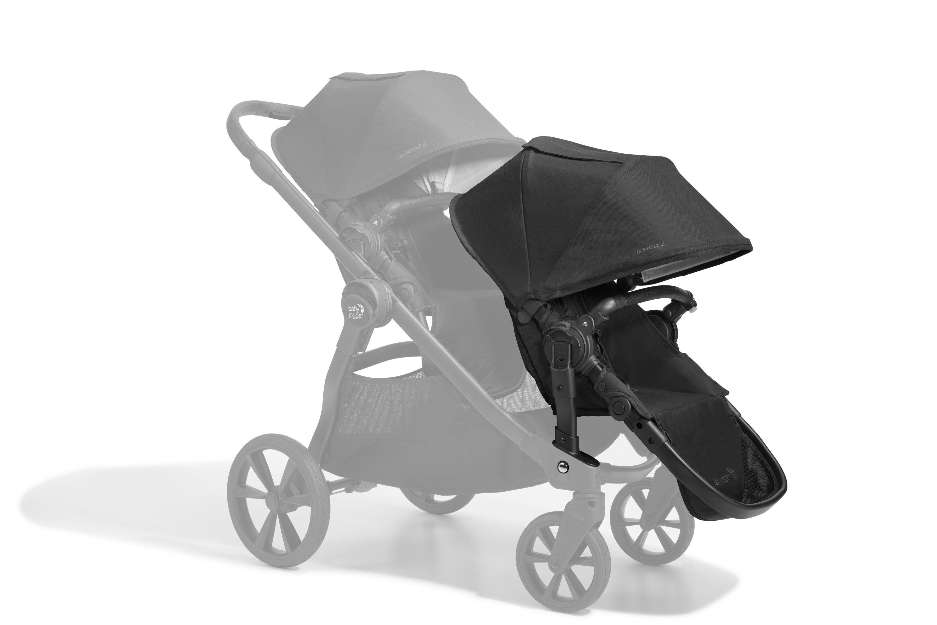 Baby Jogger City Select 2 Eco Stroller Second Seat Kit - Lunar Black