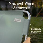 Closeup of arm rest for folding chair image number 3