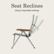Folding chair with reclining back image number 3