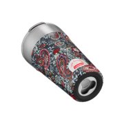 coleman and vera bradley straw tumbler in gray paisley with integrated bottle opener image number 2