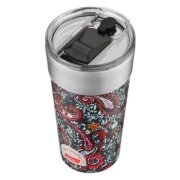 coleman and vera bradley tumbler in gray paisley with chug and straw lid image number 4