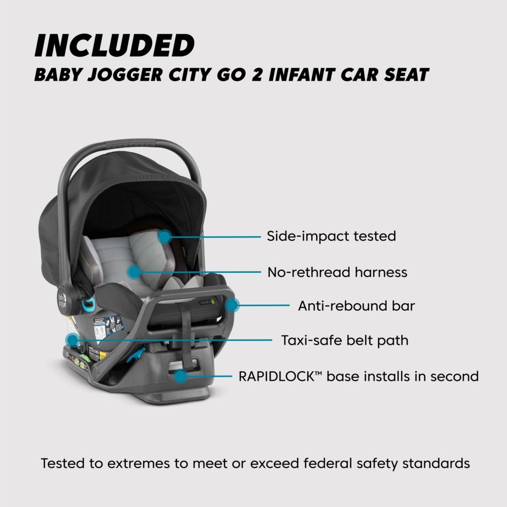 Baby Jogger City Mini Gt2 Travel System - Opulent Black : Target