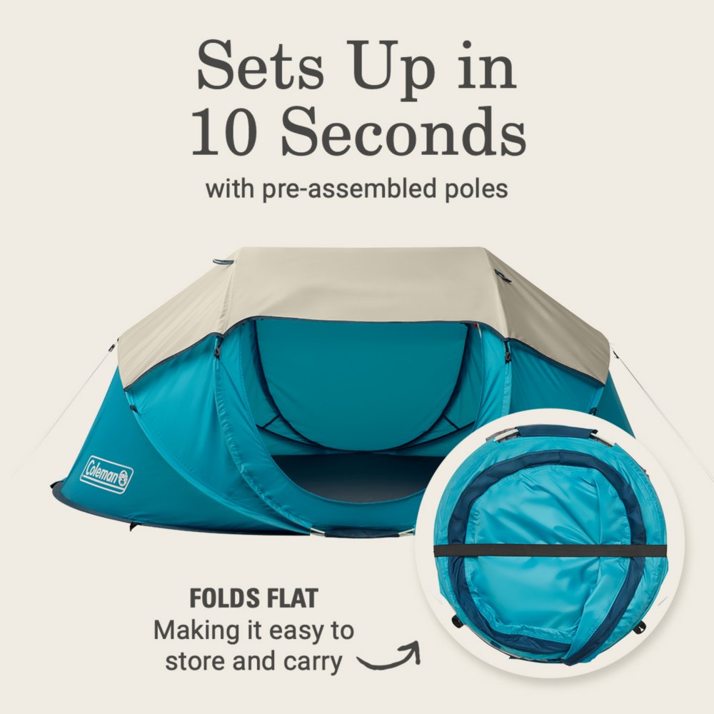 Coleman 2 person on sale pop up tent