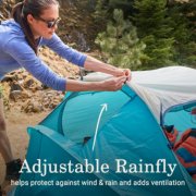 adjustable rainfly helps protect against wind and rain image number 3